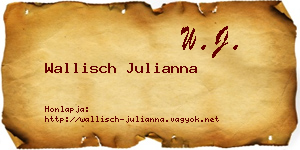 Wallisch Julianna névjegykártya