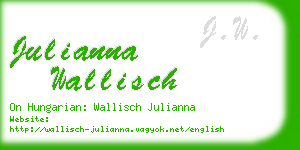 julianna wallisch business card